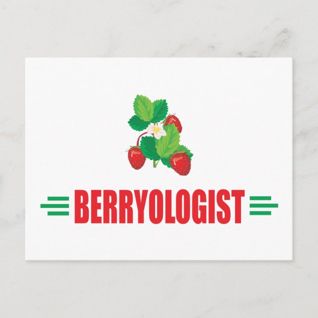 Funny Strawberries Postcard (Front)
