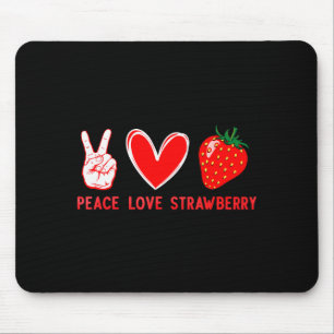 Funny Strawberry Art For Men Women Fruit Strawberr Mouse Mat