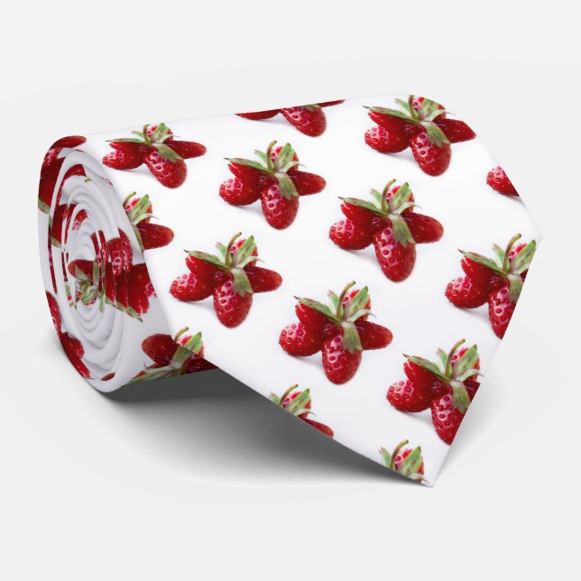 Funny strawberry tie (Rolled)
