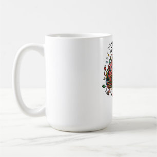 Funny Stressed Brain Overload Tangled Wires Tech E Coffee Mug