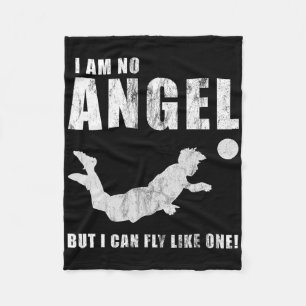 Funny Striker Forward Soccer Goal Sport Header Byl Fleece Blanket