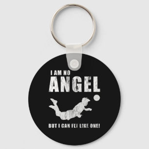 Funny Striker Forward Soccer Goal Sport Header Byl Key Ring