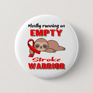 Funny Stroke Awareness Gifts 6 Cm Round Badge