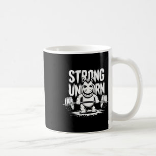 Funny Strong Crucifix Lifting Unicorn Coffee Mug