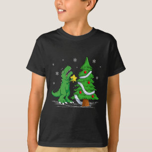 Funny Struggle Is Real Dinosaur T-rex Dino Christm T-Shirt