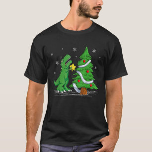 Funny Struggle Is Real Dinosaur T Rex Dino Christm T-Shirt