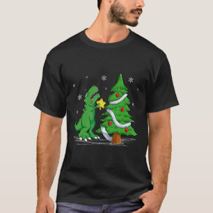Funny Struggle Is Real Dinosaur T-rex Dino Christm T-Shirt