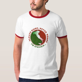 Funny Stubborn Italian Mens T-Shirt
