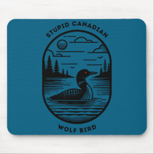 Funny Stud Canadian Wolf Bird Hockey Romance Lgbt  Mouse Mat