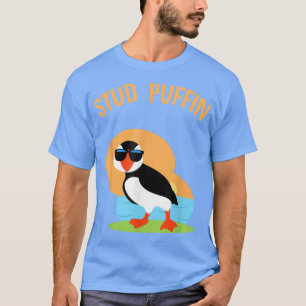 FUNNY STUD PUFFIN Cute Zoo Animal Sea Bird Gift  T-Shirt