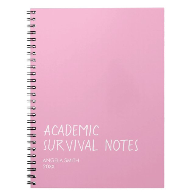 Funny Student Notebook, Study Humour Journal, Back Notebook (Front)
