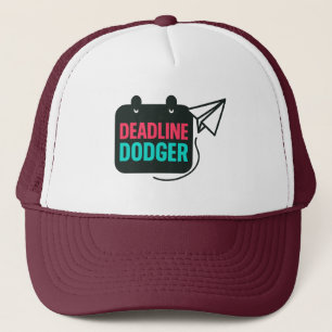 Funny Student & Work Wear- Procrastination Humour Trucker Hat
