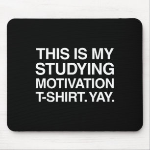 Funny Studying Shirt College University Student Gi Mouse Mat