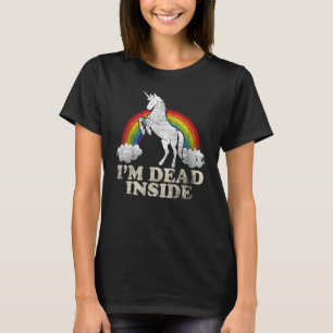 Funny Stuff - Unicorn I'm Dead Inside Sarcastic De T-Shirt