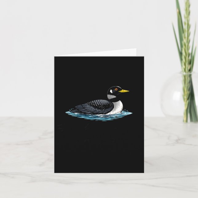 Funny Stupid Canadian Wolf Bird Card (Front)