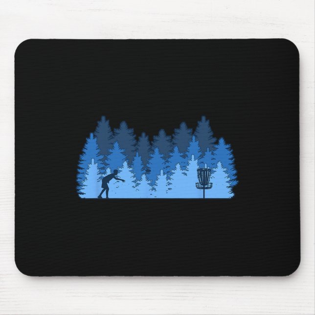 Funny Stupid Tree, Disc Golf Gift Idea  Mouse Mat (Front)