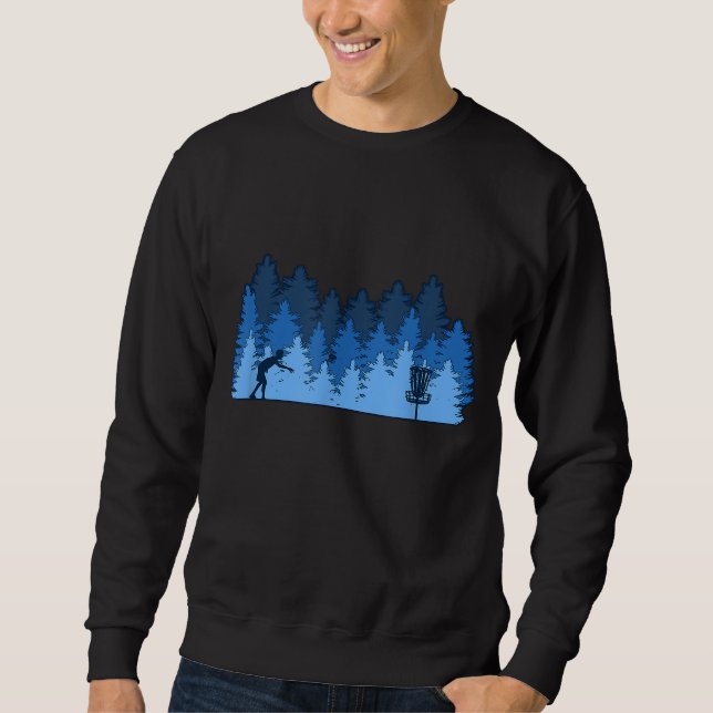Funny Stupid Tree Disc Golf Gift Idea Sweatshirt (Front)