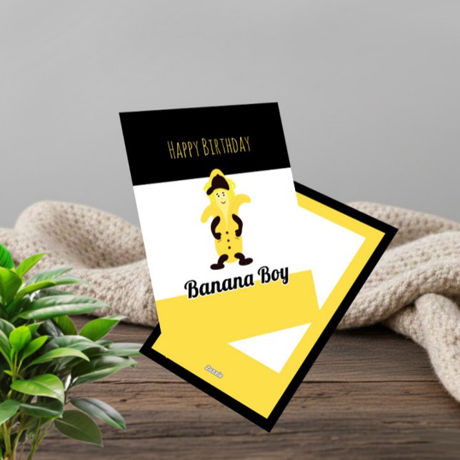 Funny stylish banana holiday card (Creator Uploaded)