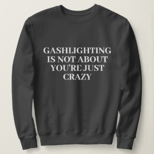Funny Stylish Cute Custom Minimal Monogram Grey Sweatshirt