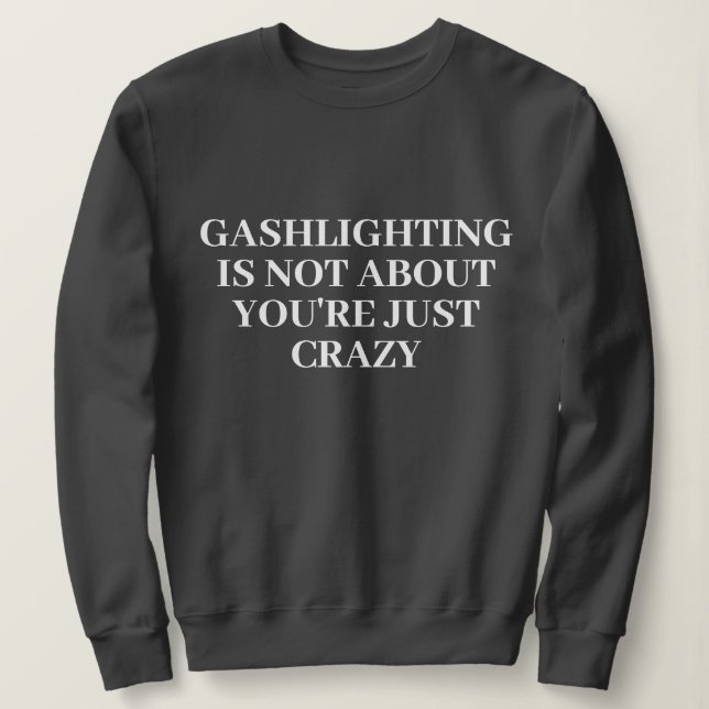Funny Stylish Cute Custom Minimal Monogram Grey Sweatshirt (Design Front)