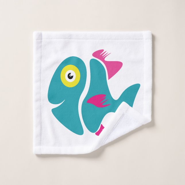 Funny stylish fish wash cloth (Wash Cloth)