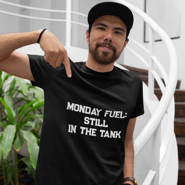 Funny Stylish Modern Black & White Sarcasm Monday T-Shirt (Creator Uploaded)