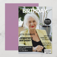 Funny  Stylish Photo Magazine 82nd birthday