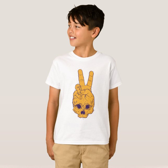 Funny stylish Skull T-Shirt (Front Full)