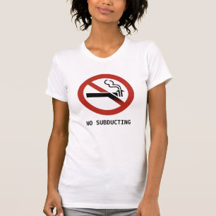 Funny Subduction Zone Geology Logo T-Shirt