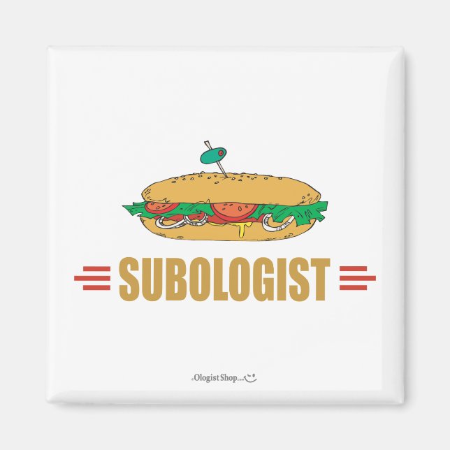 Funny Submarine Sandwich Magnet (Front)