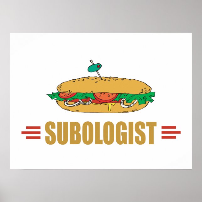 Funny Submarine Sandwich Poster (Front)
