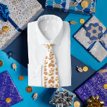 Funny Sufganiyot and Latkes Jewish Gift Hanukkah Tie<br><div class="desc">Funny Sufganiyot and Latkes Jewish Gift Hanukkah neck tie</div>