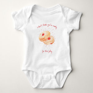 Funny Sufganiyot Jelly Doughnut Cute Hanukkah Baby Bodysuit