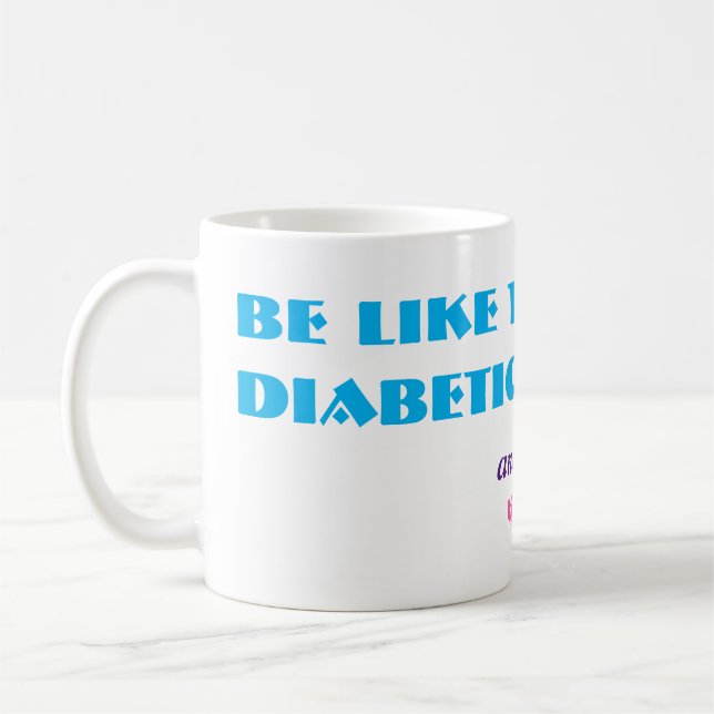 Funny Sugar Rollercoaster Diabetes Diabetic Joke Coffee Mug (Left)