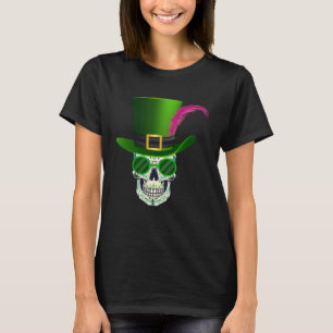 Funny Sugar Skull Saint Patricks Day of Dead 1 T-Shirt