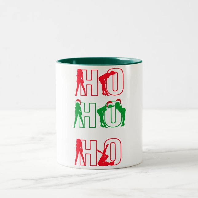 funny suggestive ho ho ho christmas mug design (Center)