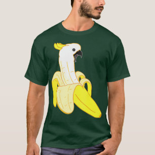 Funny Sulphur Crested Cockatoo Banana Screaming T-Shirt