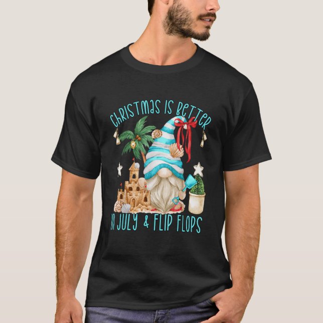 Funny Summer Beach Gnome For Women Men Christmas I T-Shirt (Front)