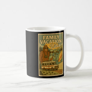 Funny Summer Bigfoot Family Vacation Alien Nessie Coffee Mug