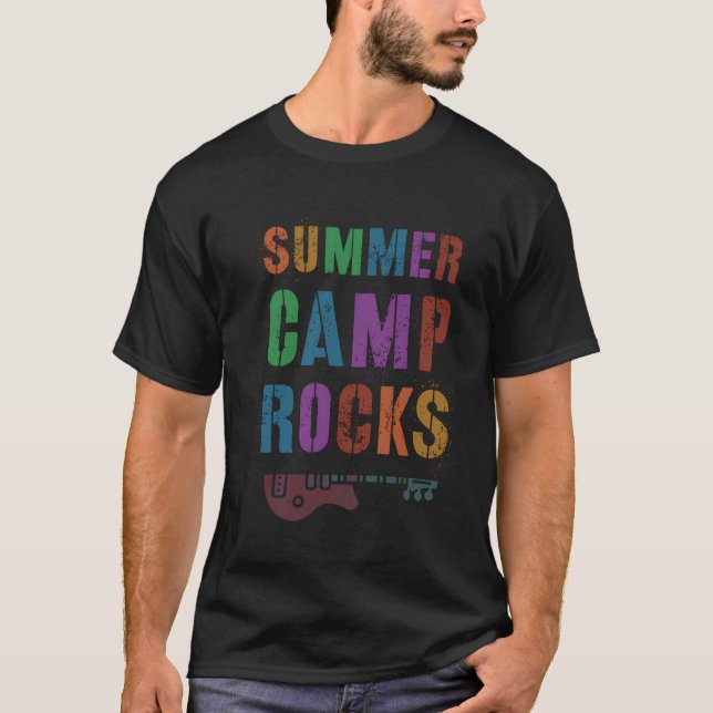 Funny Summer Camp Rocks Kids Counsellor Director S T-Shirt (Front)