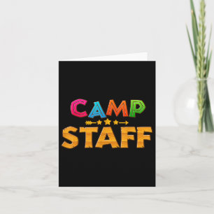 Funny Summer Camp Staff Director Camping Counsello Card