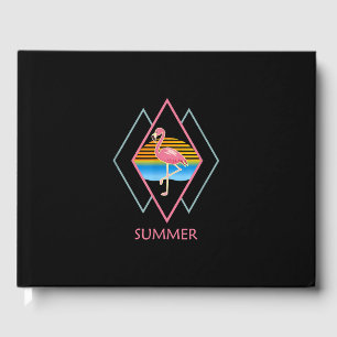 Funny Summer Flamingo Cute Flamingo Lover Guest Book
