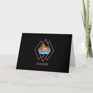 Funny Summer Flamingo Cute Flamingo Lover Thank You Card