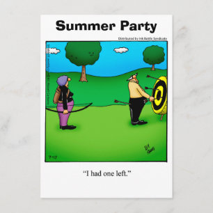 Funny Summer Fun Party Invitations