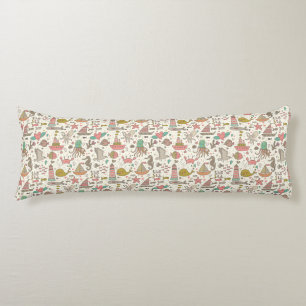 Funny Summer Pattern With Ships Body Cushion