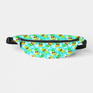 Funny Summer Tropical Pineapples Bum Bags