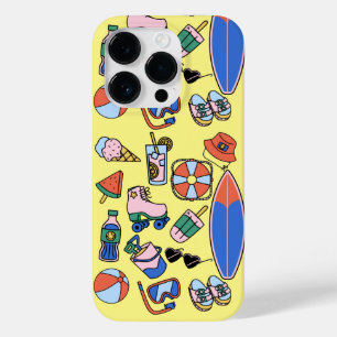 funny summer vacation beach lovers Case-Mate iPhone 14 pro case