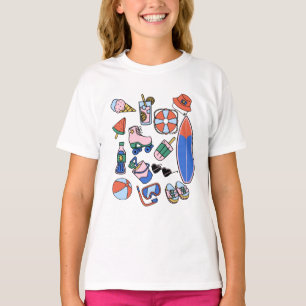 funny summer vacation beach lovers T-Shirt