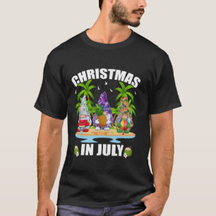 Funny Summer Xmas Hawaiian Three Gnome Christmas I T-Shirt