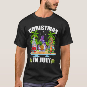 Funny Summer Xmas Hawaiian Three Gnome Christmas I T-Shirt